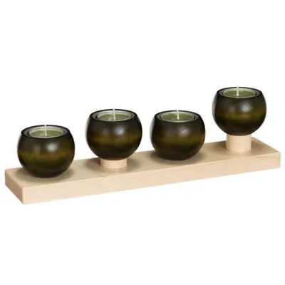 Produktbild von Tischleuchter LUNA Ahorn Moosgrün BxHxT 32x9x7cm NEU
