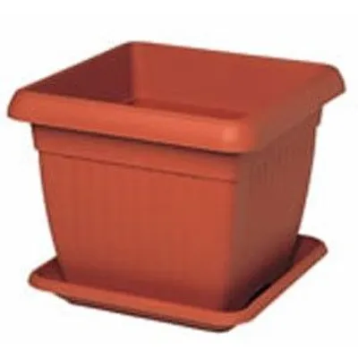 Produktbild von Manna Pflanzkübel 30x30cm terra QUADRO SIMILCOTTO, aus Polyäthylen