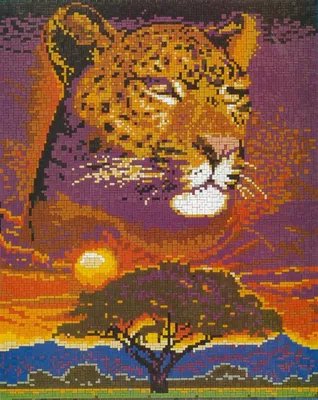 Produktbild von Stick it® Leopard in der Sonne ca. 8.300 Teile mit XXL-Steckvorlage