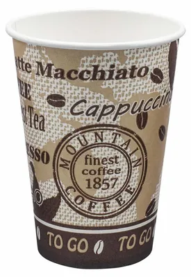 Produktbild von 375x Automatenbecher Kaffeebecher 80mm Ø  'Coffee Mountain' 250 ml