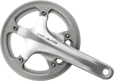 Produktbild von SHIMANO Kurbelgarnitur ALFINE FC-S501 - 45 Zähne, silber.