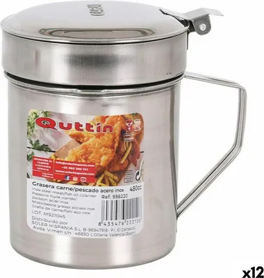 Image de Plat à rôtir pour viande ou poisson Quttin 52833 13 x 9,5 x 12 cm en acier inoxydable (12 unités)