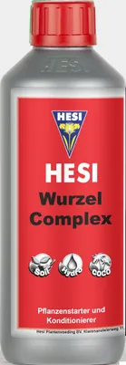 A product shot of a bottle of HESI Wurzel Complex.