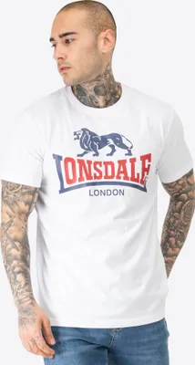 Produktbild von Herren T-Shirt normale Passform LION TWO TONE White/Navy/Red M Lonsdale