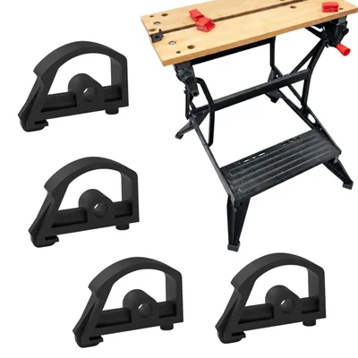 Productafbeelding van Beenklepper veerset 242416-00 - 4 stuks voor werkbank, zwart