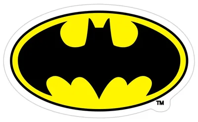 Produktbild von Spreadshirt DC Comics Batman Original  Logo Sticker Aufkleber, 10 x 10 cm, Mattweiß