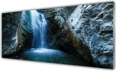 Produktbild von Glasbilder 125x50 Wandbild Druck auf Glas Watterfall Natur
