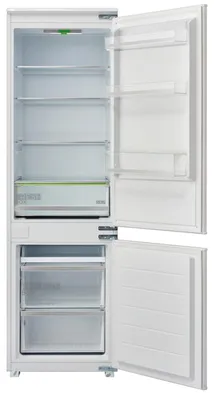 Produktbild von Midea Einbau Kühl-/Gefrierkombination 177 cm hoch, großes Kühl- und Gefriervolumen 271 l mit Schlepptür und LED-Beleuchtung KG178SFST