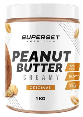 Image de Beurres Protéinés - Superset Nutrition - CREAMY PEANUT BUTTER (1KG) - Saveur Original