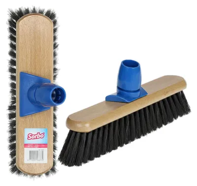 Image de Sorbo : Balai pour sols lisses – Avec des poils doux en mélange de fibres, idéal pour un nettoyage intérieur