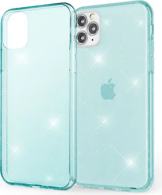 Obrázek produktu pro NALIA Glitter Pouzdro na mobilní telefon pro iPhone 11 Pro Max, ochranný kryt Bag Bumper Blue Turquoise