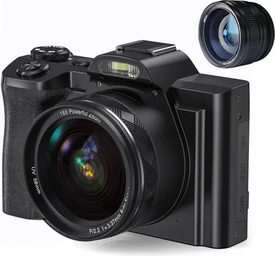 Immagine prodotto di INF Fotocamera digitale 4K, 48MP, CMOS, zoom 16x, autoscatto