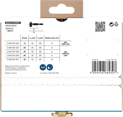 Produktbild von EXPERT Wood Forstnerbohrer Set, 5-tlg