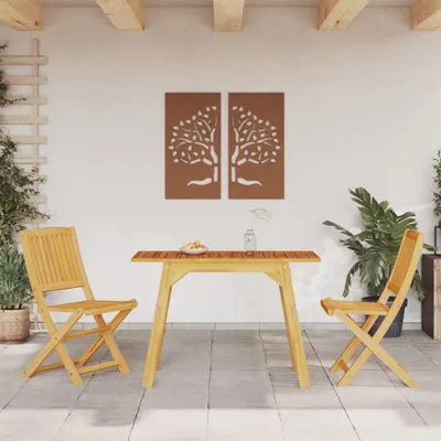 Image de Maison Exclusive - Ensemble de balcon 3 pièces en bois massif d'acacia