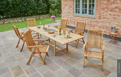 Produktbild von LC Garden »Birmingham« Gartenstuhl Teak Klappstuhl Teakholz, Menge:1