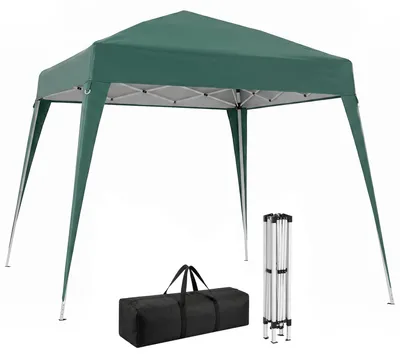 Obrázok produktu pre Outsunny, skladací pavilón, zelený, oceľová konštrukcia, 2,4 x 2,4 x 2,5 m