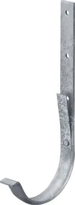 Produktbild von INEFA Rinneneisen, Rinnenhalter, halbrund NW100 / 100mm Silber Dachrinnenzubehör, Dachrinnenhalter aus verzinktem Stahl, einfache Steckmontage