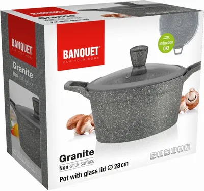 Produktbild von Aluminium Presstopf GRANITE 28cm 6,4l