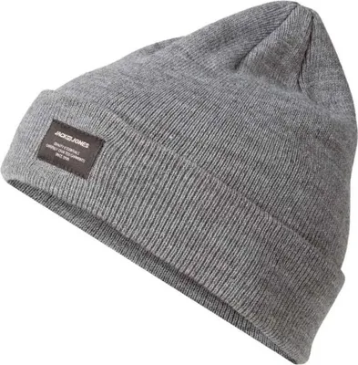 Produktbild von Jack & Jones 12092815_2384, Erwachsener, Uni, Hut, Grau, Wollstrickmütze, Grey Melange