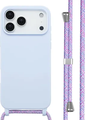 Zdjęcie produktu dla imoshion Silikonowe etui ze sznurkiem do Apple iPhone 17 Pro Max - Fioletowy