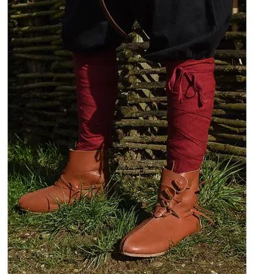 Immagine prodotto di Fascia per polpacci / fascia per gambe Viking, motivo a spina di pesce, vari colori Colore: rosso/rosso vino