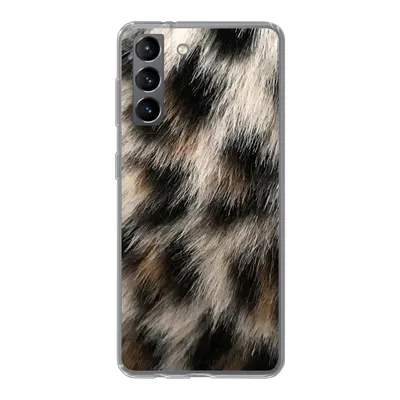 Produktbild von MuchoWow® Handyhülle Schutzhülle Hülle für Samsung Galaxy S21 Nahaufnahme Pantherdruck Silikon Softcase Handy Hülle - Softcase