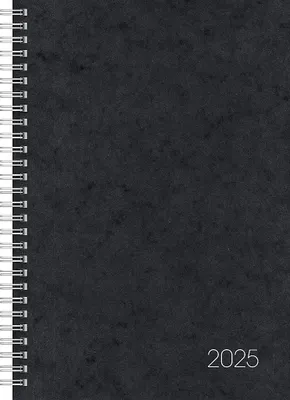 Zdjęcie produktu dla Kalendarz książkowy 797 16,8x24cm 1 tydzień/2 strony okładka kartonowa czarna 2025