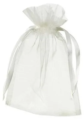 Produktbild von 12 Stück kleine Organzabeutel creme 12,5 x 17 cm für Bastelarbeiten