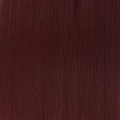 Obrázek produktu pro hair2heart clip in prodloužení syntetické vlasy vlnité - příčesek 130g 55/65 světle hnědá intenzivní fialová-mahagonová