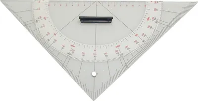 Produktbild von Kursdreieck Anlegedreieck Navigationsdreieck 325mm Hypotenuse : Kursdreieck