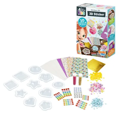Imagen del producto de BUKI 4allKIDS Set for making 3 D stickers - KAWAI motif