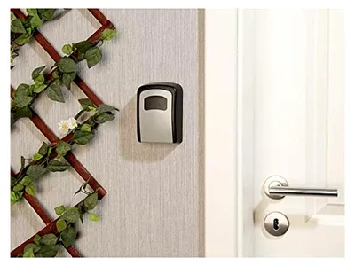 Produktbild von Kleiner Schlüsseltresor zur Wandmontage: Mini-Schlüssel-Safe aus 1-mm-Aluminium mit Zahlenschloss
