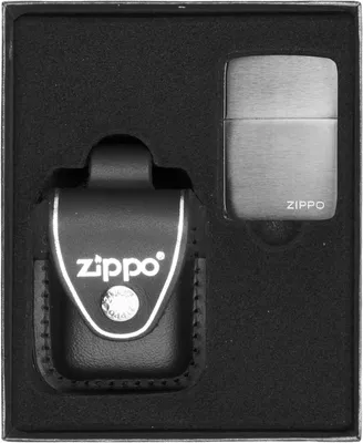 Produktbild von Feuerzeug-Set ZIPPO BLACK ICE Geschenk No3