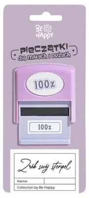 Produktbild von Stempel mit Aufschrift – Stempel 100 % – Be-Happy Gifts