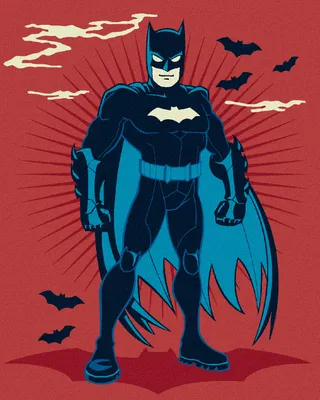 Produktbild von Zuty - Malen nach Zahlen - GEMALTER BATMAN, 40x50 cm, ohne Keilrahmen