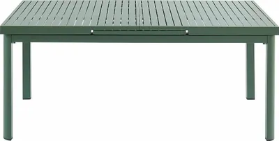 Produktbild von Ausziehbarer Tisch aus Aluminium mit einer Länge von 180/240 cm – mandelgrün - NAURU