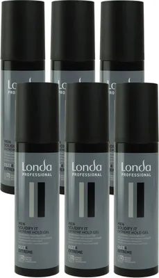 Produktbild von Londa Men Solidify It 6 x 100 ml extrem Haargel Set