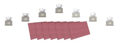 Produktbild von Fiftyeight Schalen-Set 7-tlg. 500 ml + Tischsets weiß Müslischalen