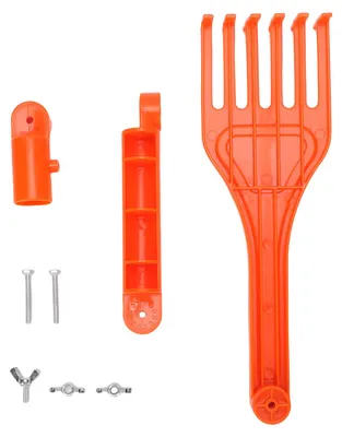 Image de Mini-racleur avec poignée pivotante, outil en plastique pour retirer les feuilles mortes des gouttières
