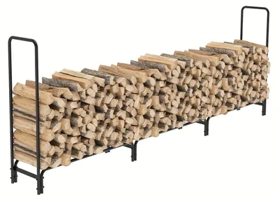 Productafbeelding van Houtkruik - Houtopslagrek - Houtblokkenhouder - Brandhoutrek - Houtopberging - 12 Voet Stevig Metalen Frame