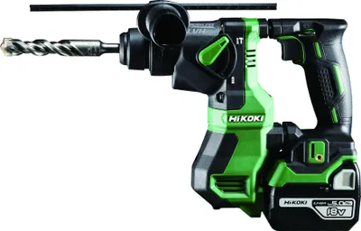 Obrázek produktu pro Hikoki DH18DPAWPZ, Vrtačka s pistolovým držadlem, Rychloupínací, Bezkartáčový, Černá, Zelená, 1,8 cm, 1080 ot/min
