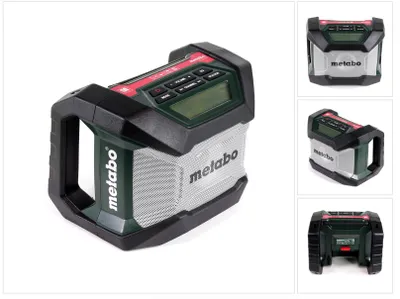 Zdjęcie produktu dla Metabo R 12-18 BT, Przenośny, Cyfrowy, AM, FM, 87,5 - 108 MHz, 522 - 1620 kHz, Automatyczne skanowanie, Auto regulacja