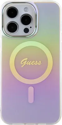 Obrázek produktu pro GUESS Hardace IML Iridescent Magsafe kryt pro iPhone 15 Pro Max 6,7 palce fialový GUHMP15XHITSU