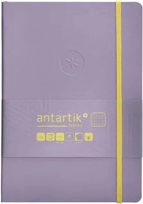 Immagine prodotto di Taccuino A5 con elastico, a quadretti, 80 pagine, viola e giallo