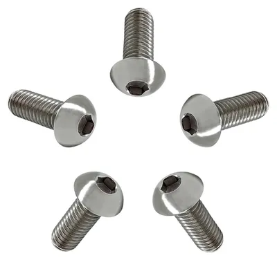 Produktbild von Titan Schrauben M5 x 10 mm, 5 Stück, Teil- und Vollgewinde, für Maschinenbau