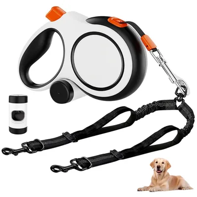 Produktbild von Rollleine Hund 8m mit Kotbeutelspender, bis 50kg, 360° flexibel