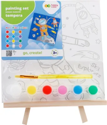 Zdjęcie produktu dla Zestaw do malowania sztaluga Kosmos Happy Color