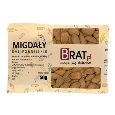 Image de Amandes californiennes 50g Brat.pl
