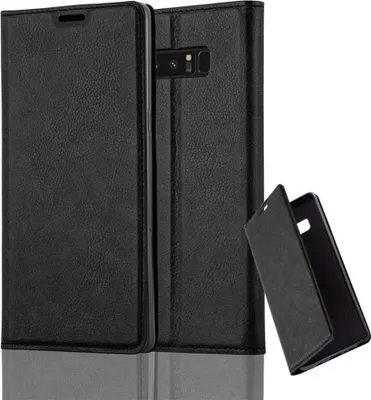 Obrázok produktu pre Cadorabo puzdro pre Samsung Galaxy NOTE 8 ochranný kryt v čiernej farbe puzdro na mobilný telefón kryt magnetické zatváranie