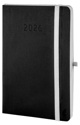 Produktbild von Chronoplan 50966, Wochenplan, Black Edition, 2026, Mini, schwarz, Softcover, Leinenprägung
